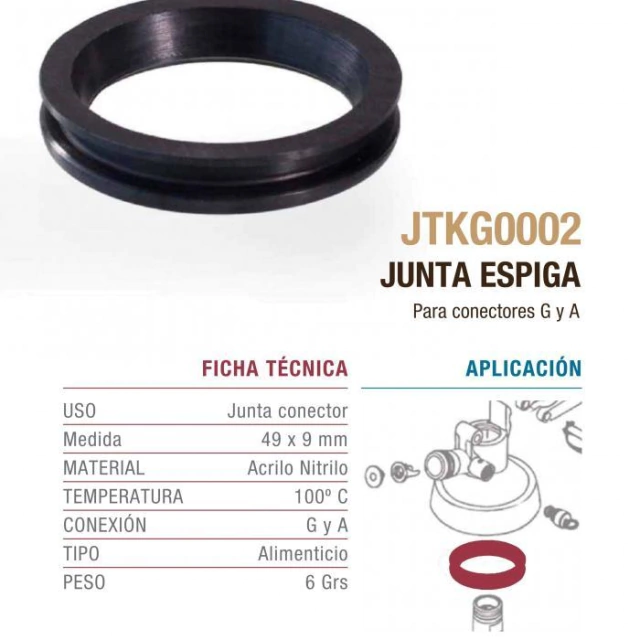 Oring inferior conector G