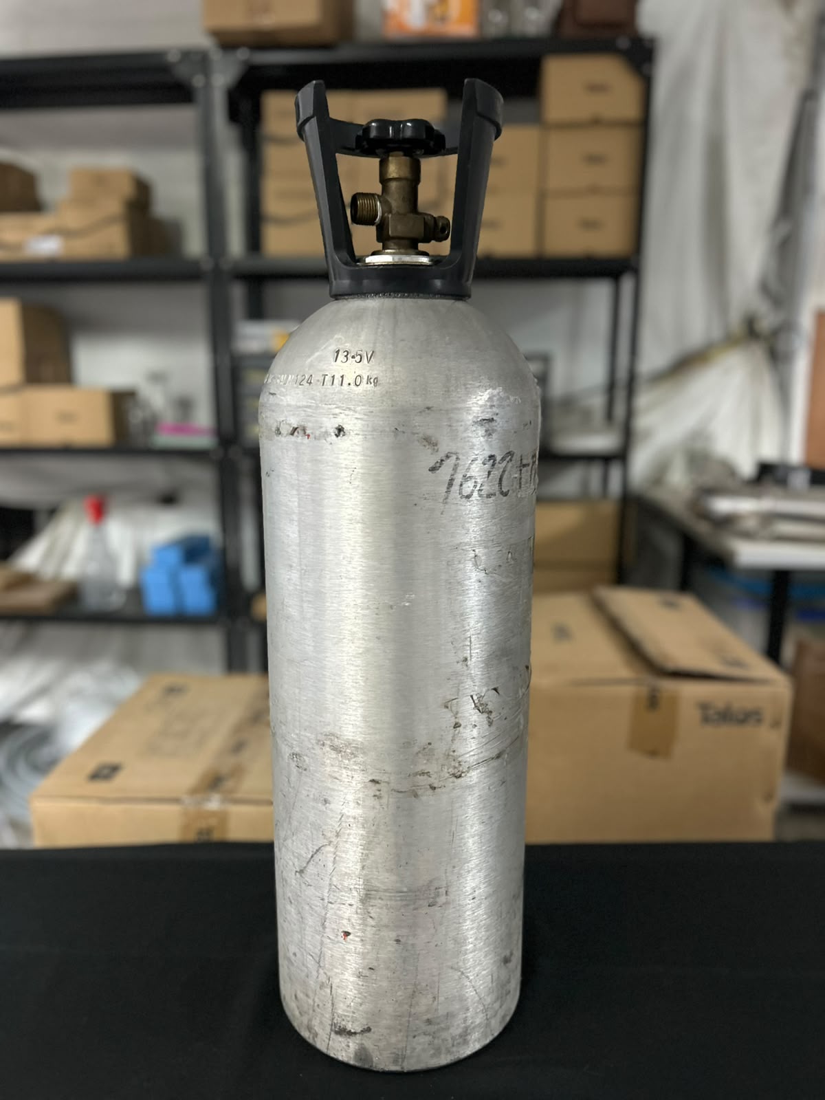 Cilindro de CO2 de 9 kg de aluminio (usado)